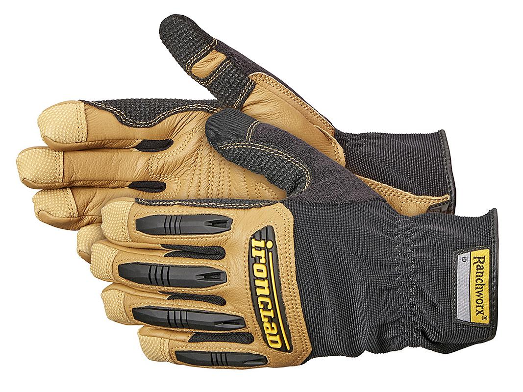 Ironclad Ranchworx Washable Leather Performance Heavy Duty Work Gloves