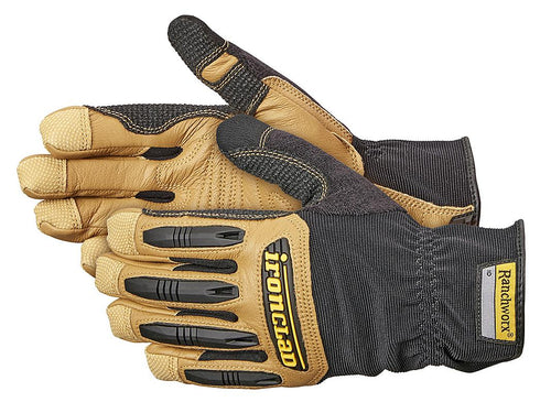 Ironclad Ranchworx Washable Leather Performance Heavy Duty Work Gloves